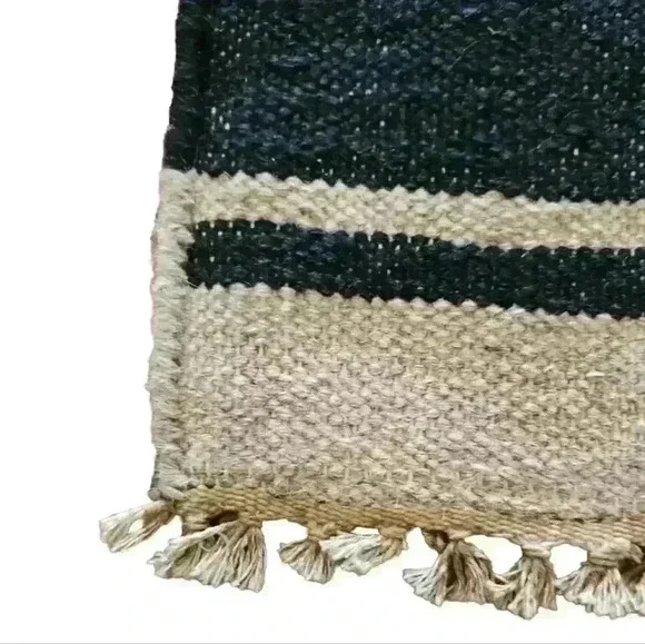 Lemieux Et Cie by Momeni Metlili Black And Tan MTL-4 Runner Area Rug, 2'3 x 8'